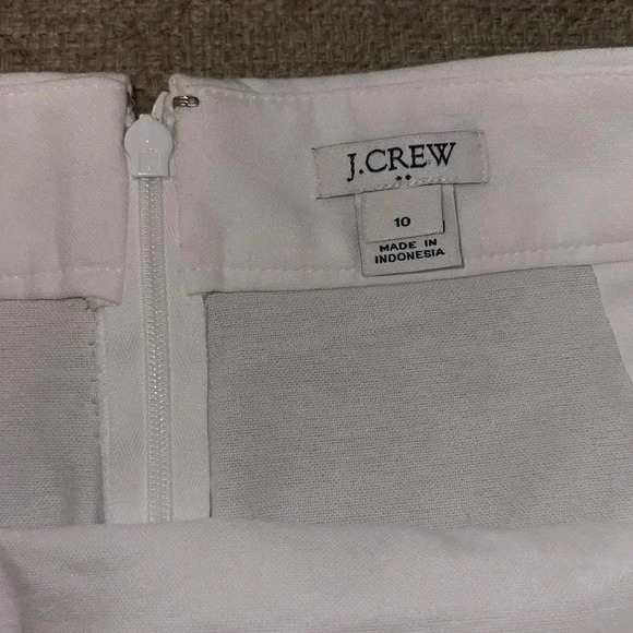 J Crew Mercantile Women's Oxford Fixed-Wrap Ruffle Tulip Skirt - size 10… - Picture 3 of 5